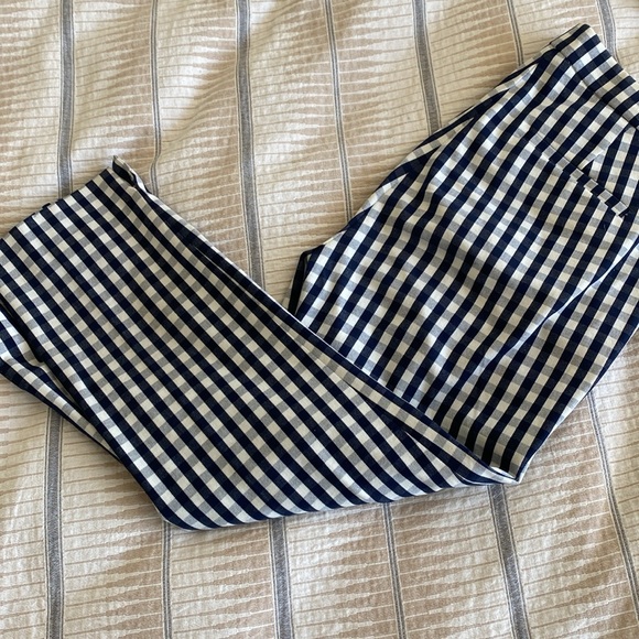 J. Crew Martie Gingham Pant. Size 4 - Picture 4 of 6